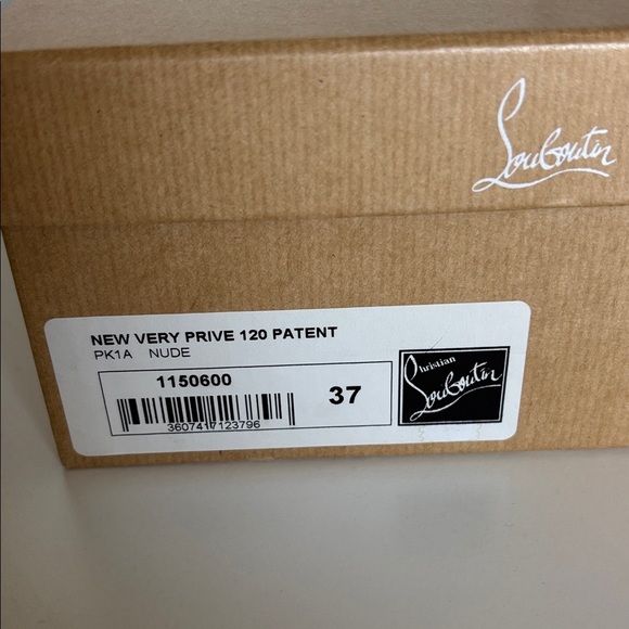 Christian Louboutin New prive 120 mm platform pumps Color Tan size 37 - Picture 9 of 15